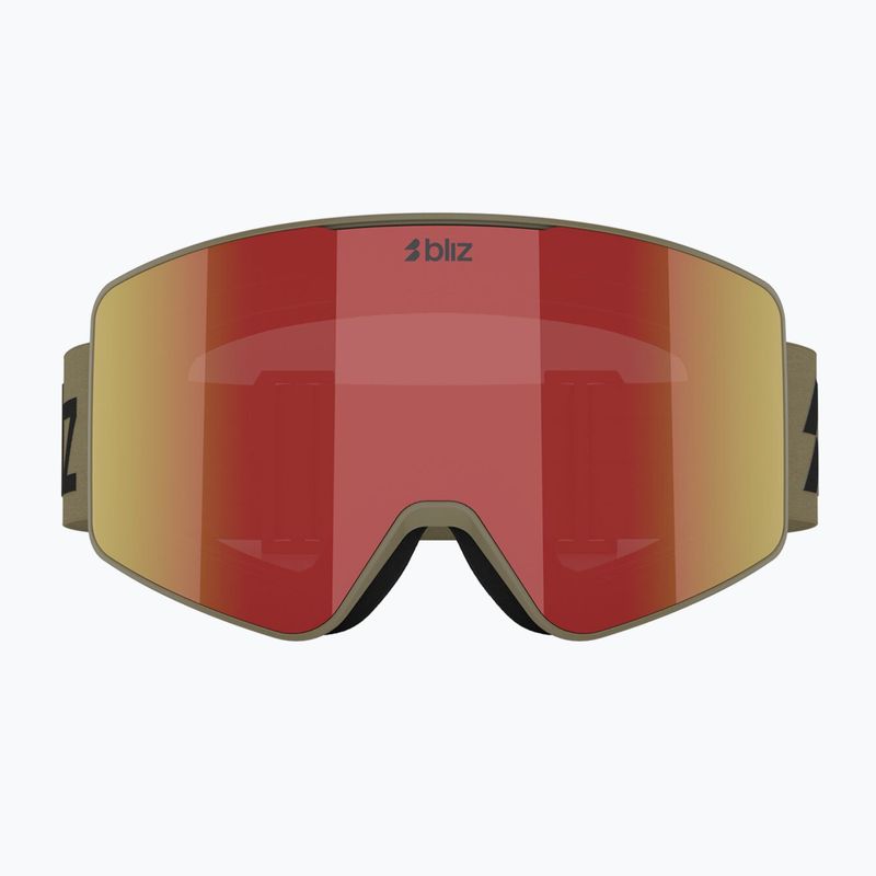 Slidinėjimo akiniai Bliz G001 matte camo green/brown/red multi 7