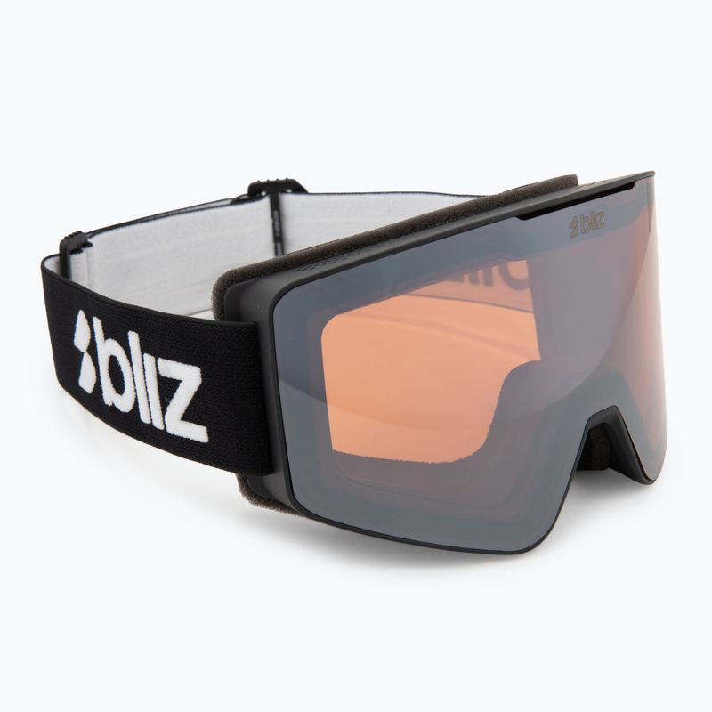 Slidinėjimo akiniai Bliz G001 matte black/orange/silver mirror
