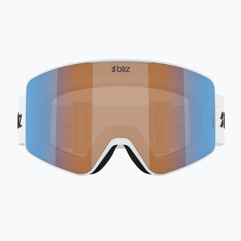 Slidinėjimo akiniai Bliz G001 matte white/non orange/blue multi 2