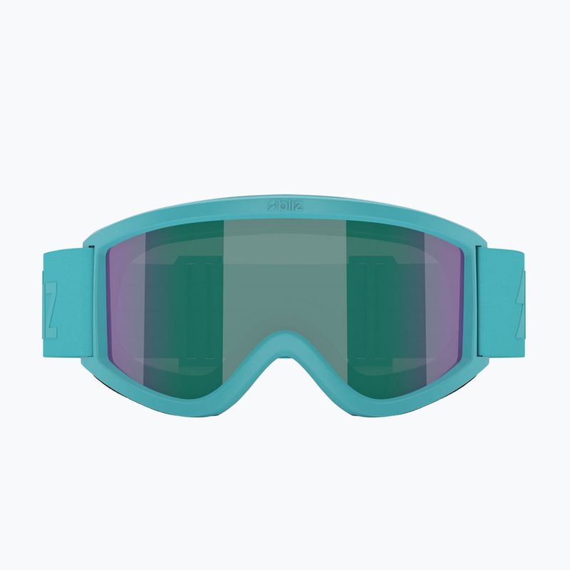 Vaikiški slidinėjimo akiniai Bliz Pixie Jr matte turquoise/brown/green multi 2