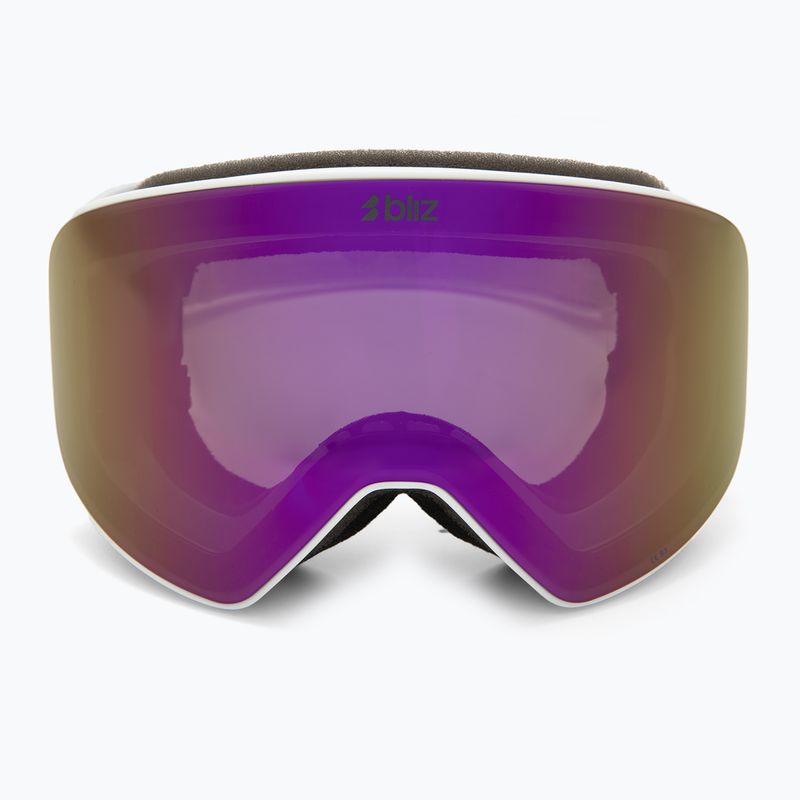 Slidinėjimo akiniai Bliz Flow matte white/smoke/pink 2
