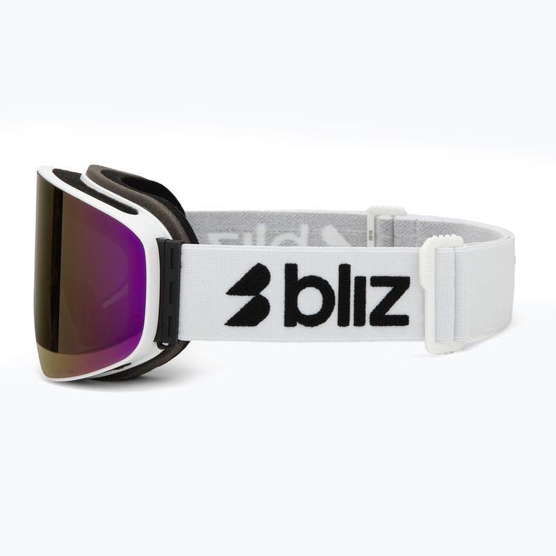 Slidinėjimo akiniai Bliz Flow matte white/smoke/pink 4