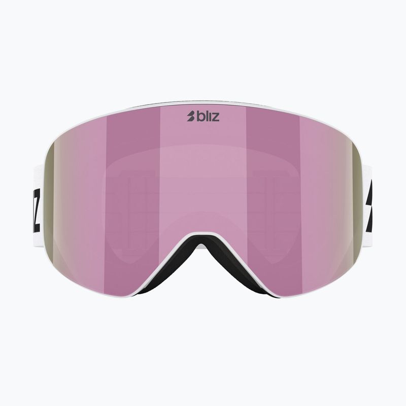 Slidinėjimo akiniai Bliz Flow matte white/smoke/pink 2