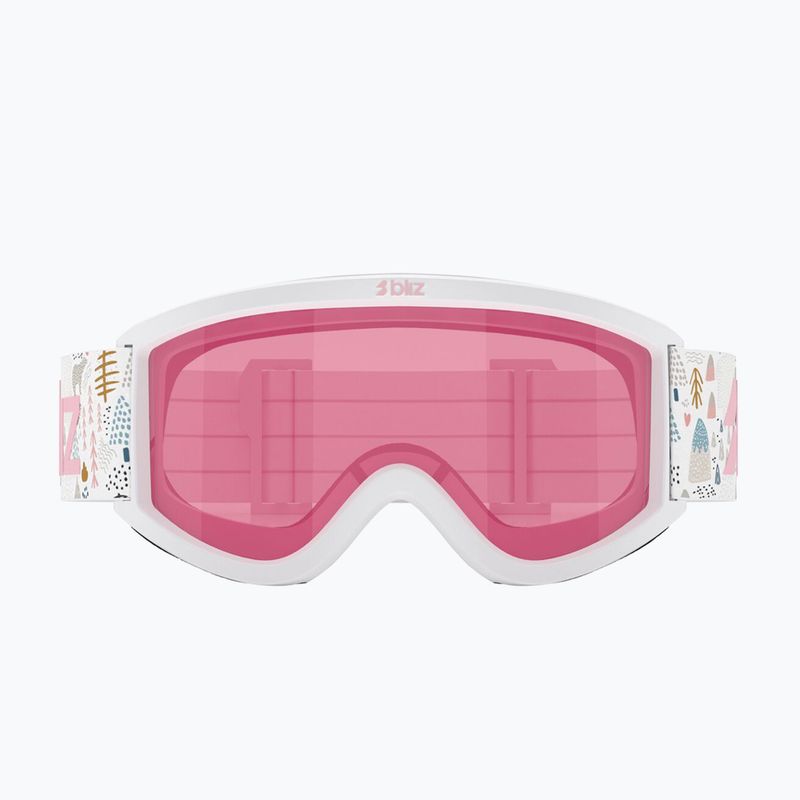 Vaikiški slidinėjimo akiniai Bliz Pixie Jr matte white/pink 2