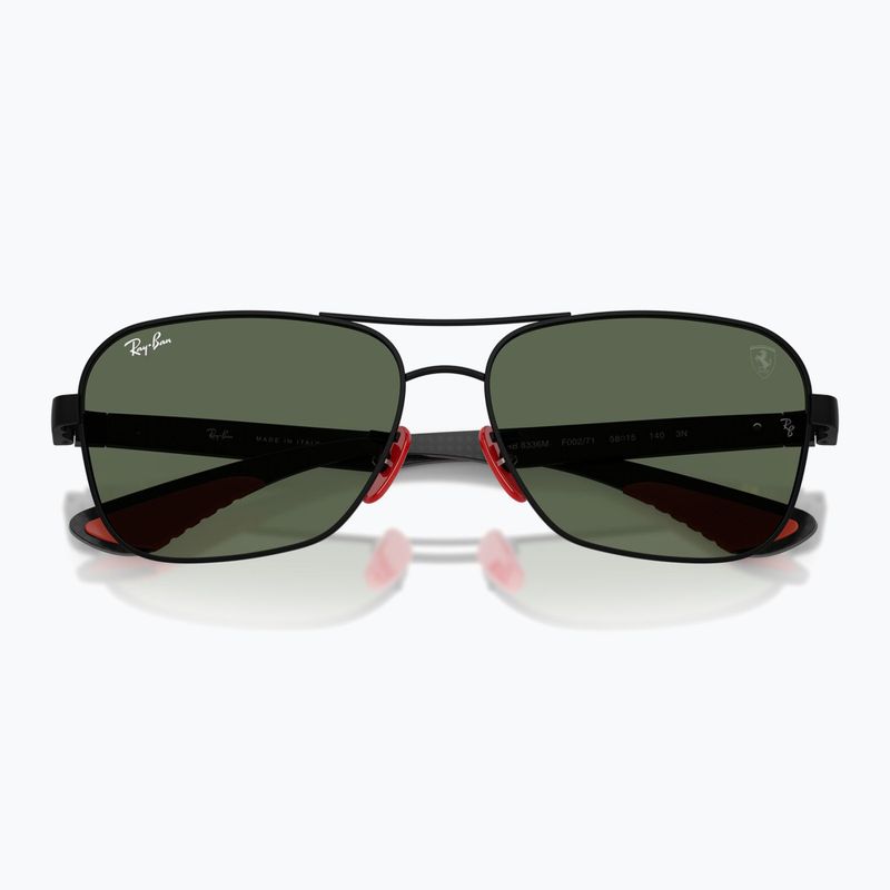 Akiniai nuo saulės Ray-Ban Rb8336M Scuderia matt black/dark green 3