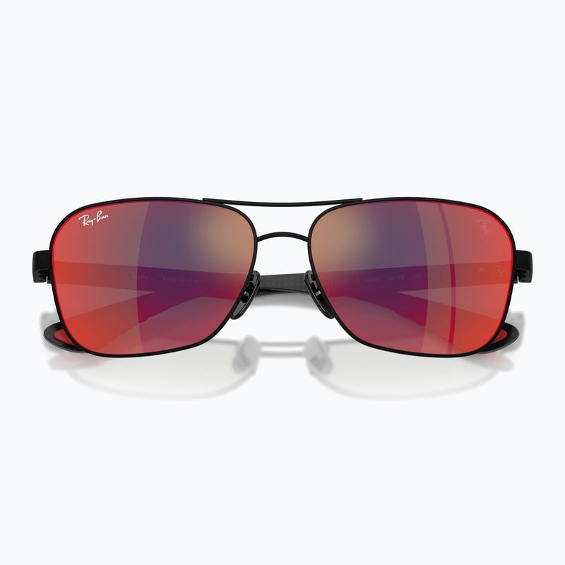 Akiniai nuo saulės Ray-Ban Rb8336M Scuderia matt black/dark grey mirror blue/red 3