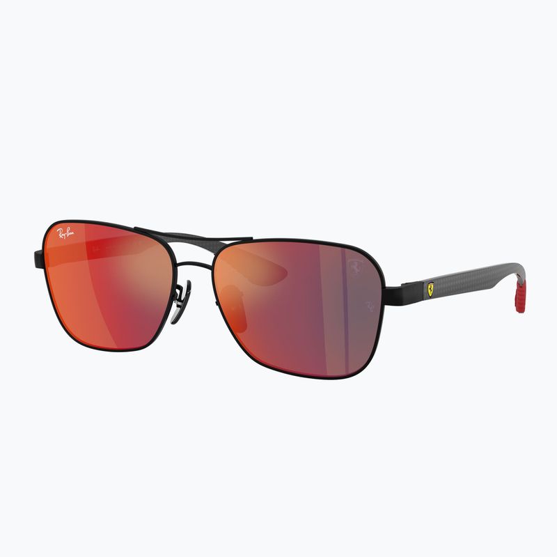 Akiniai nuo saulės Ray-Ban Rb8336M Scuderia matt black/dark grey mirror blue/red 4