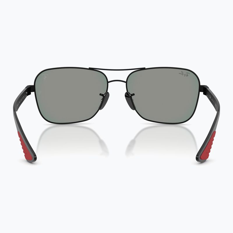 Akiniai nuo saulės Ray-Ban Rb8336M Scuderia matt black/dark grey mirror blue/red 5