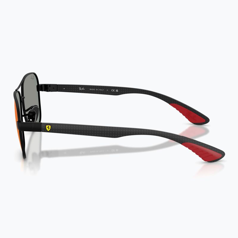Akiniai nuo saulės Ray-Ban Rb8336M Scuderia matt black/dark grey mirror blue/red 6