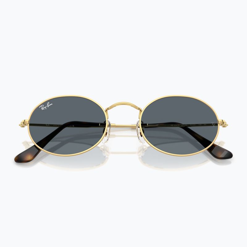Akiniai nuo saulės Ray-Ban Oval arista gold/blue 3