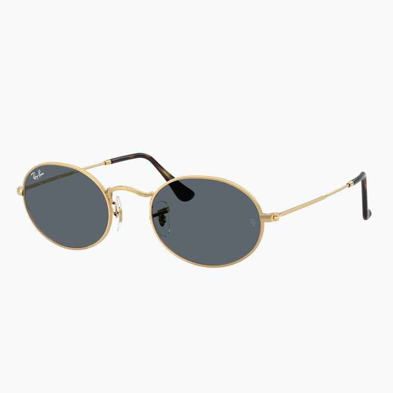 Akiniai nuo saulės Ray-Ban Oval arista gold/blue 4