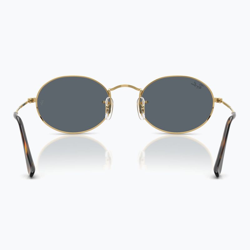 Akiniai nuo saulės Ray-Ban Oval arista gold/blue 5