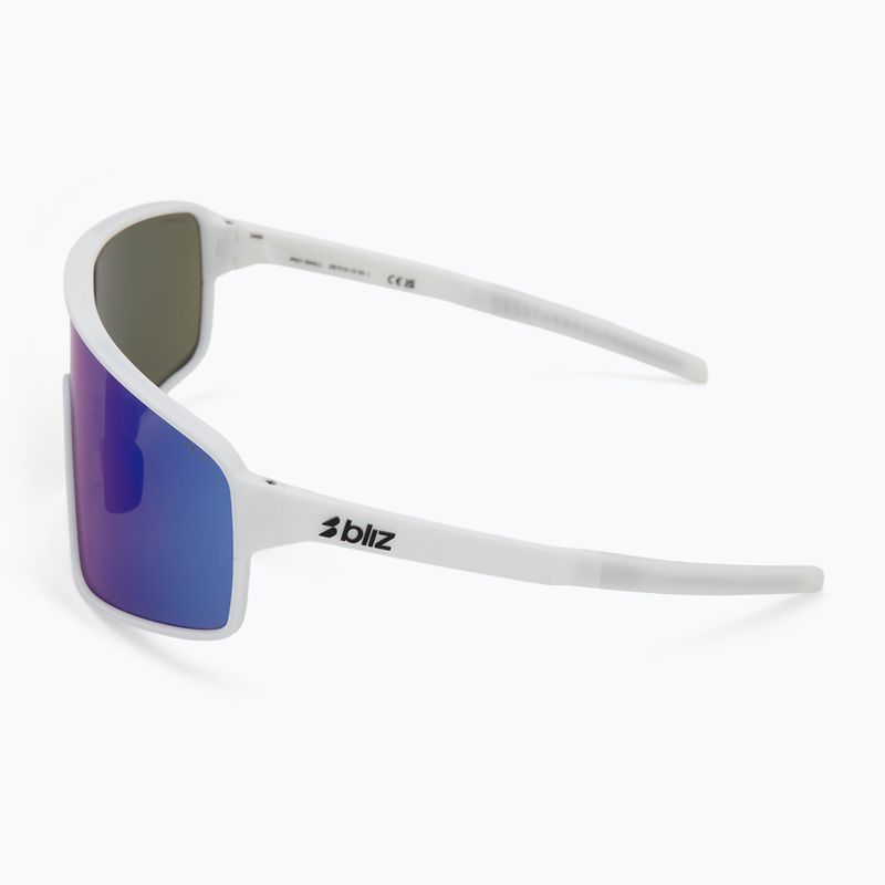 Akiniai nuo saulės Bliz P001S matte white/grey blue mirror 4