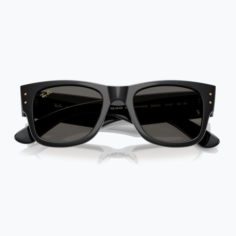 Akiniai nuo saulės Ray-Ban Mega Wayfarer black/black 3