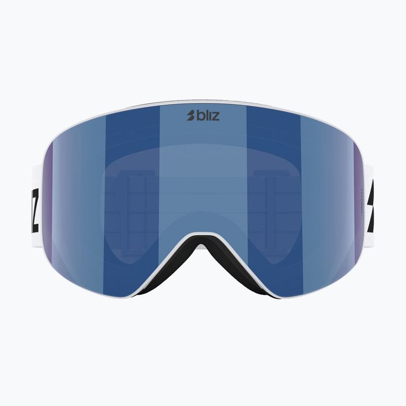 Slidinėjimo akiniai Bliz Flow matte white/brown/blue multi 2