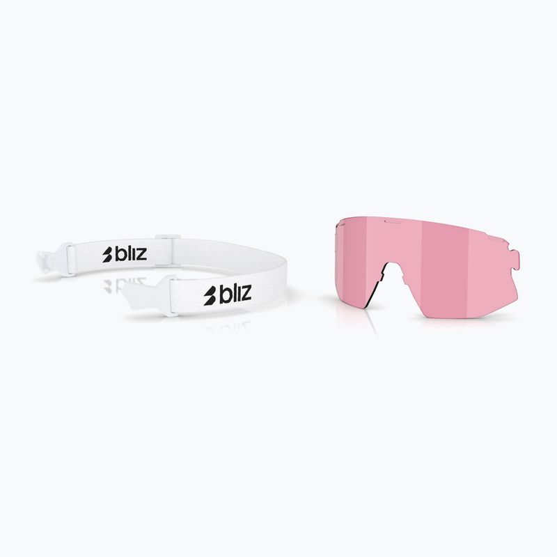 Saulės akiniai Bliz Breeze matte white/smoke blue multi/pink 6