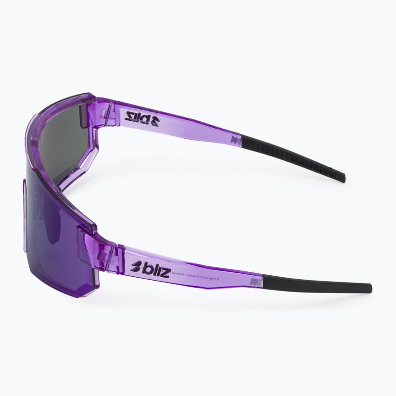Saulės akiniai Bliz P005 transparent purple/smoke purple mirror 4