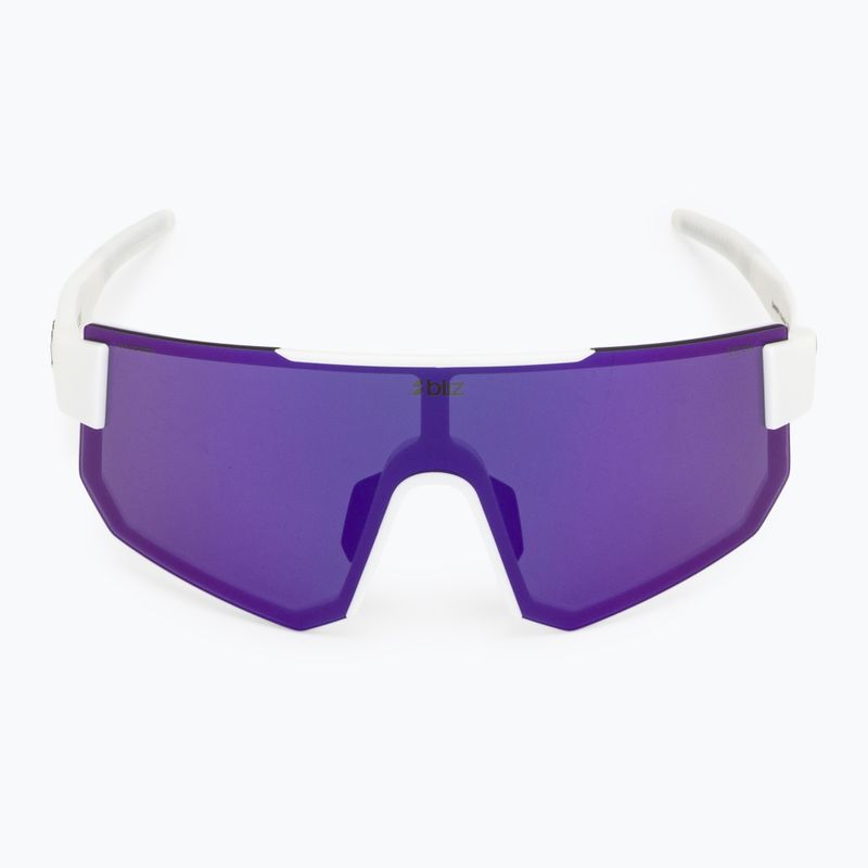 Saulės akiniai Bliz P005S matte white/smoke purple mirror 3