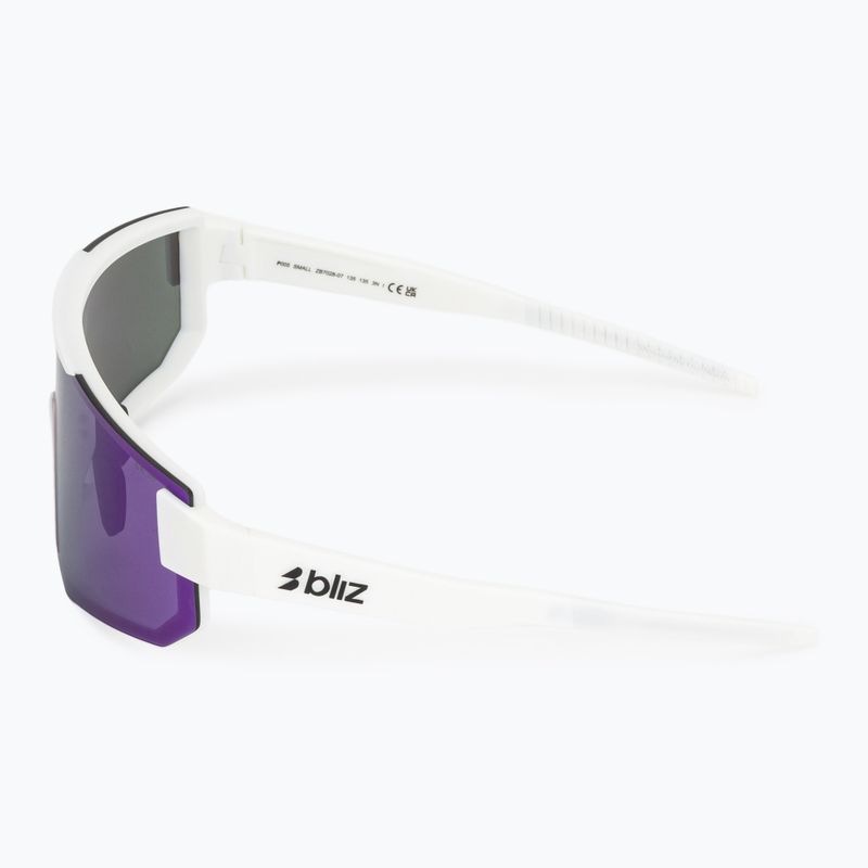 Saulės akiniai Bliz P005S matte white/smoke purple mirror 4