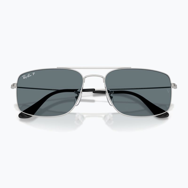 Akiniai nuo saulės Ray-Ban Explorer III silver/dark blue polarized 3