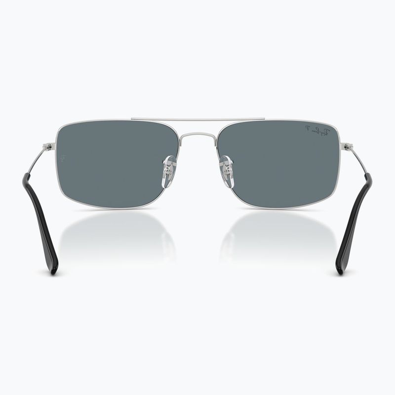 Akiniai nuo saulės Ray-Ban Explorer III silver/dark blue polarized 5