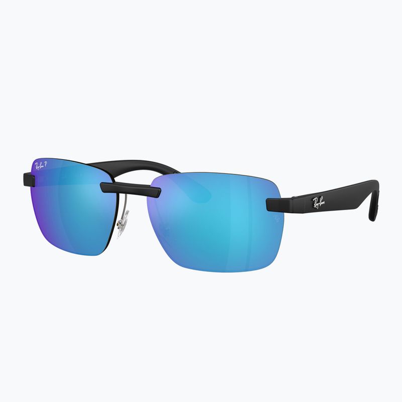 Akiniai nuo saulės Ray-Ban RB4470 Polarized+ Lenses matte sand black/green chromance 4