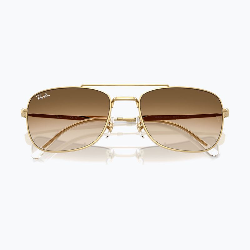 Saulės akiniai Ray-Ban Bain Bridge arista gold/brown gradient 3