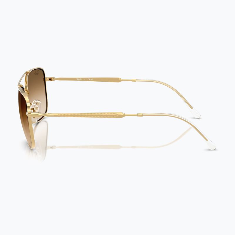 Saulės akiniai Ray-Ban Bain Bridge arista gold/brown gradient 6