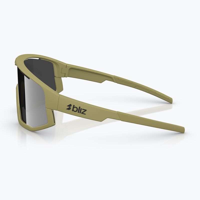 Akiniai nuo saulės Bliz Fusion matte amber green/smoke silver mirror 5
