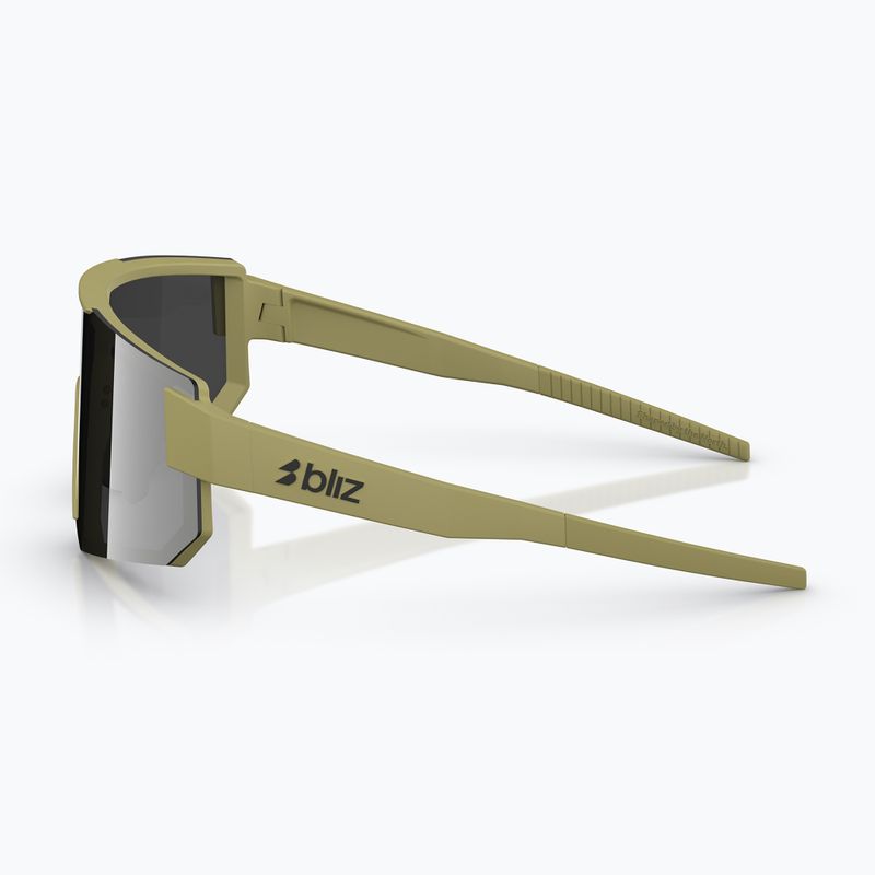 Akiniai nuo saulės Bliz P005 matte amber green/smoke silver mirror 5