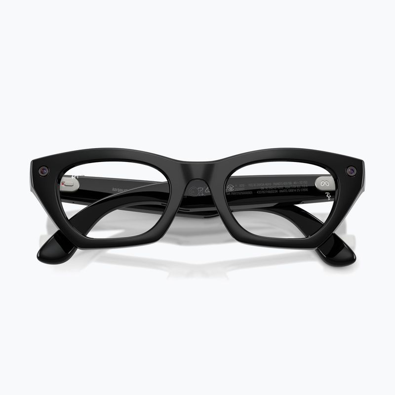 Akiniai su kamera Ray-Ban Meta Zena shiny black/clear 3