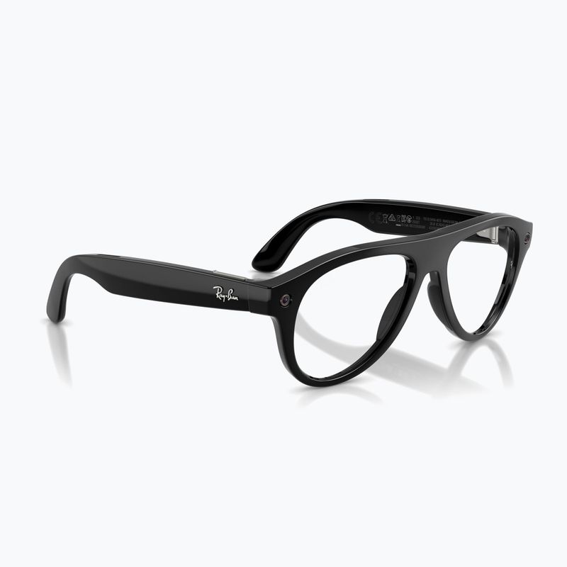 Akiniai su kamera Ray-Ban Meta Aviator shiny black/trs g. green 4