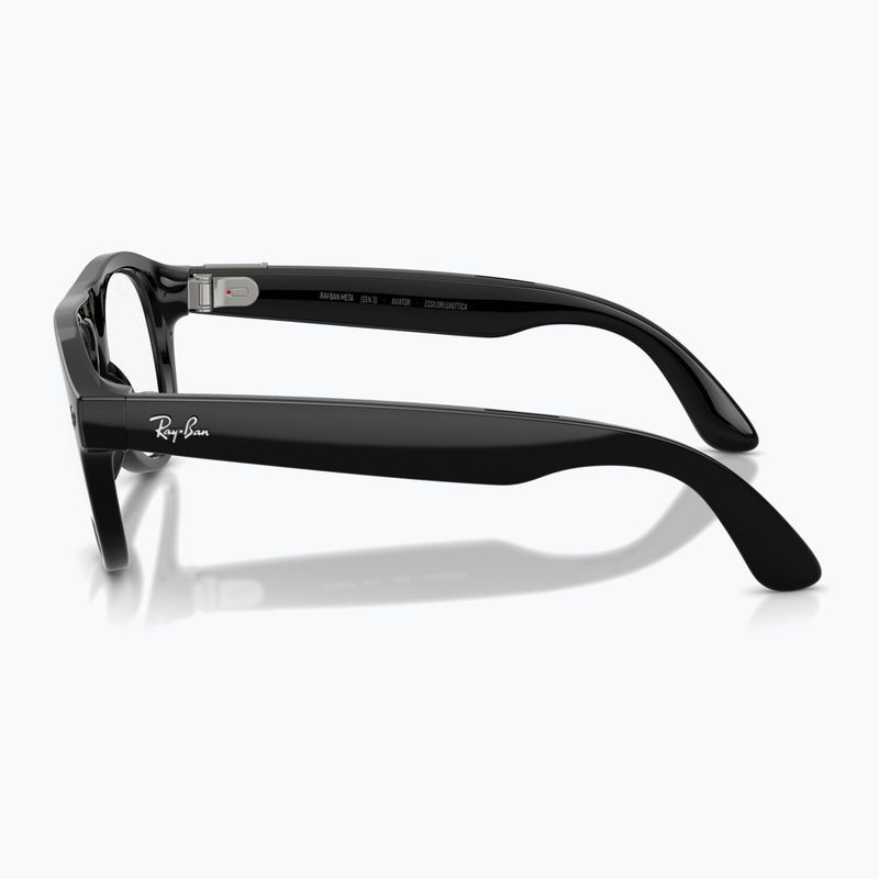 Akiniai su kamera Ray-Ban Meta Aviator shiny black/trs g. green 5