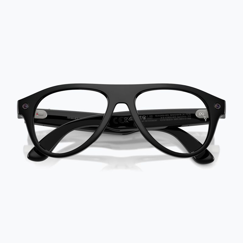Akiniai su kamera Ray-Ban Meta Aviator shiny black/trs g. green 6