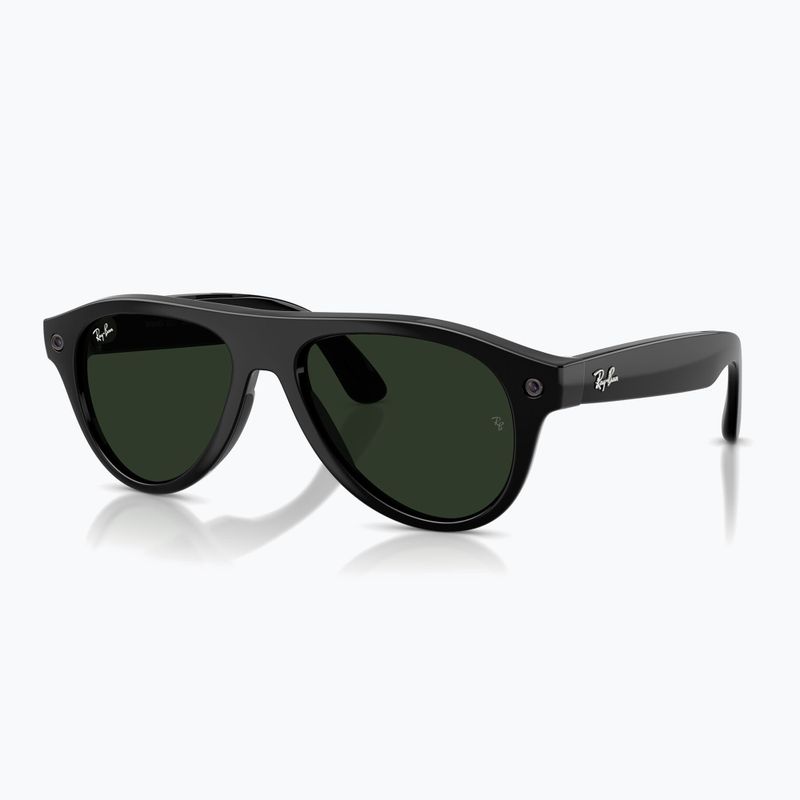 Akiniai su kamera Ray-Ban Meta Aviator shiny black/trs g. green 8