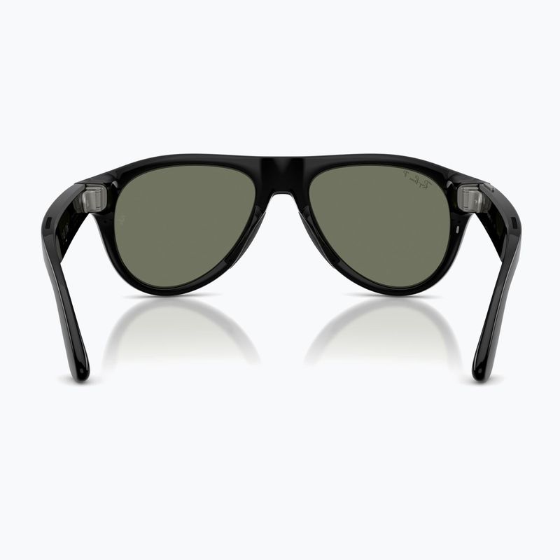 Akiniai su kamera Ray-Ban Meta Aviator shiny black/g15 green polar 3