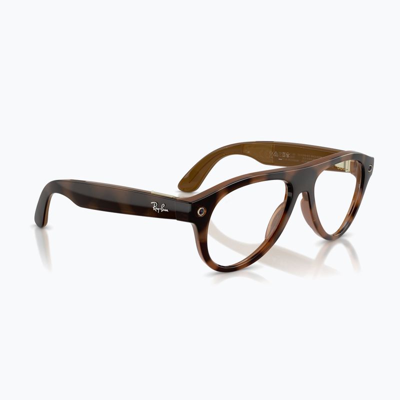 Akiniai su kamera Ray-Ban Meta Aviator havana/trs brown 4