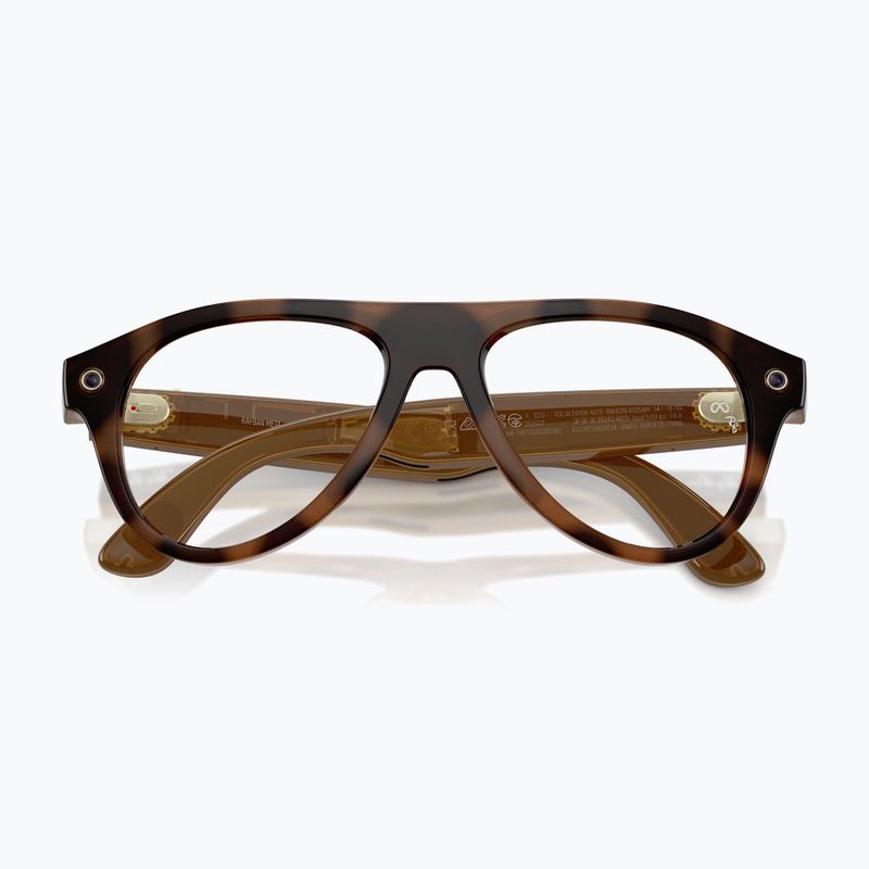 Akiniai su kamera Ray-Ban Meta Aviator havana/trs brown 6