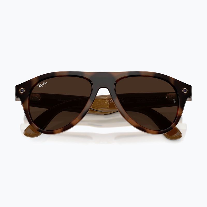 Akiniai su kamera Ray-Ban Meta Aviator havana/trs brown 9