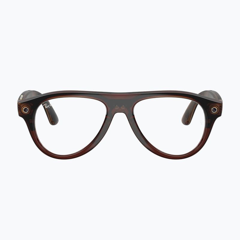 Akiniai su kamera Ray-Ban Meta Aviator transp. umber/trs jade 2