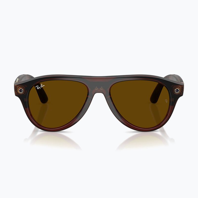 Akiniai su kamera Ray-Ban Meta Aviator transp. umber/trs jade 7
