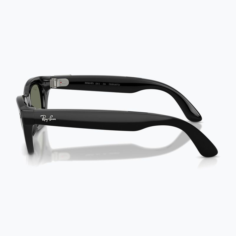 Akiniai su kamera Ray-Ban Meta Zena shiny black/g15 green polar 5