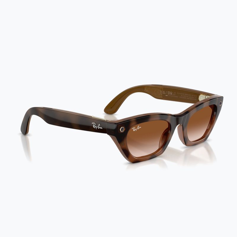 Akiniai su kamera Ray-Ban Meta Zena havana/gradient brown 4