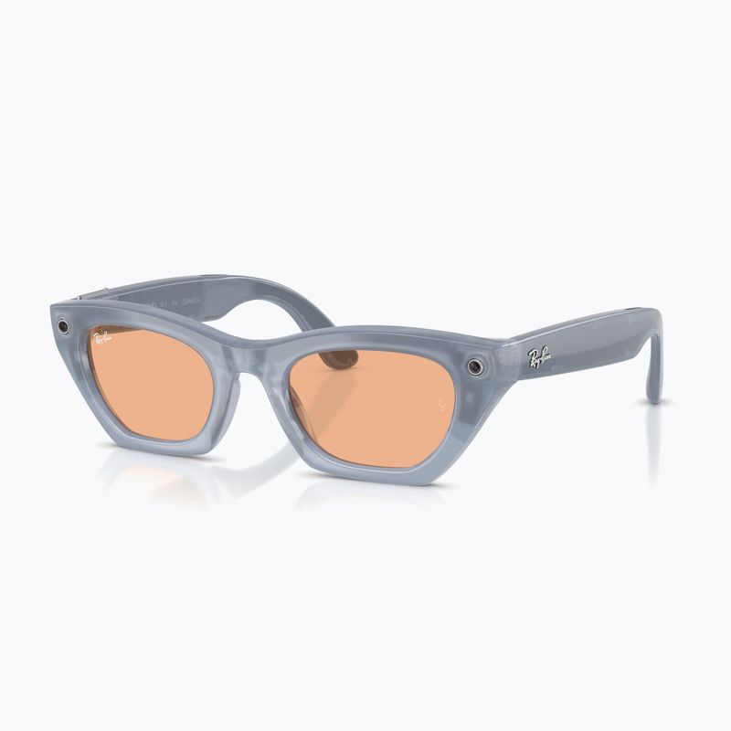 Akiniai su kamera Ray-Ban Meta Zena milky grey lilac/trs copper 7