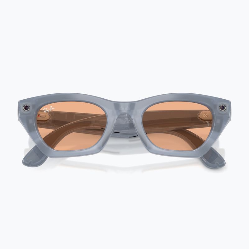 Akiniai su kamera Ray-Ban Meta Zena milky grey lilac/trs copper 9