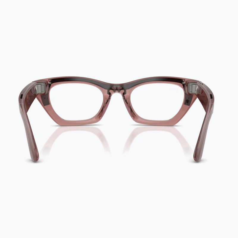 Akiniai su kamera Ray-Ban Meta Zena milky pink blush/trs grey 4