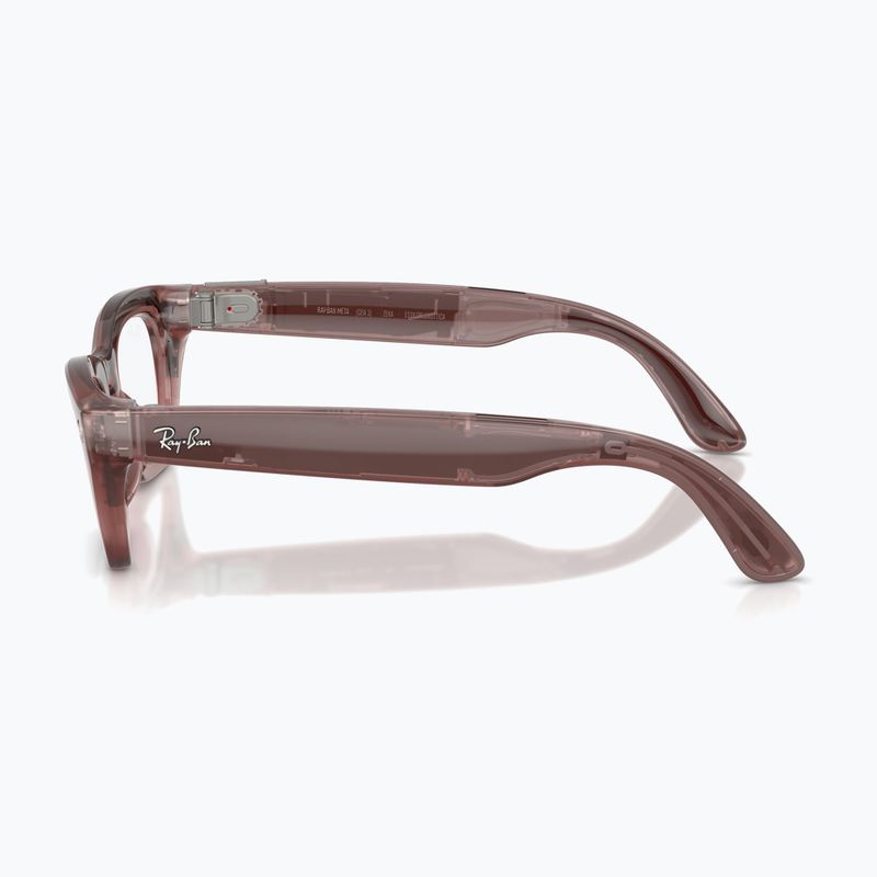 Akiniai su kamera Ray-Ban Meta Zena milky pink blush/trs grey 6