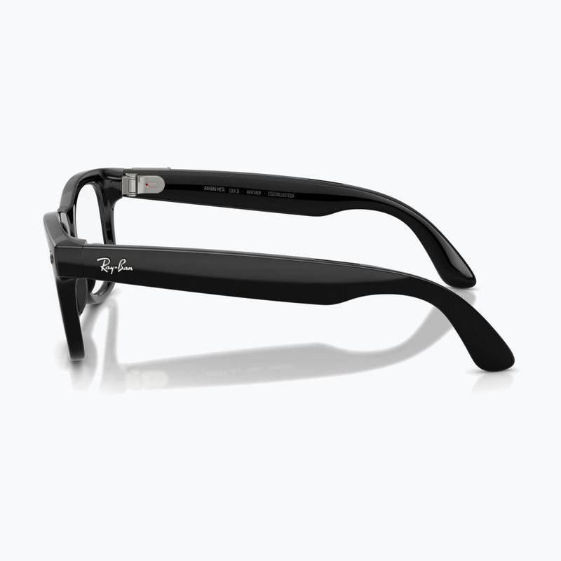 Akiniai su kamera Ray-Ban Meta Wayfarer shiny black/trs grey 6
