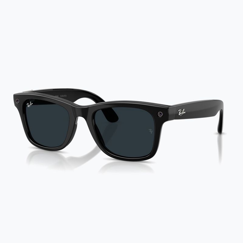 Akiniai su kamera Ray-Ban Meta Wayfarer shiny black/trs grey 7