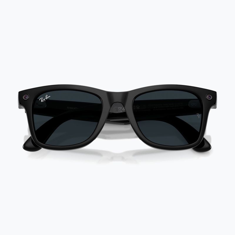Akiniai su kamera Ray-Ban Meta Wayfarer shiny black/trs grey 9